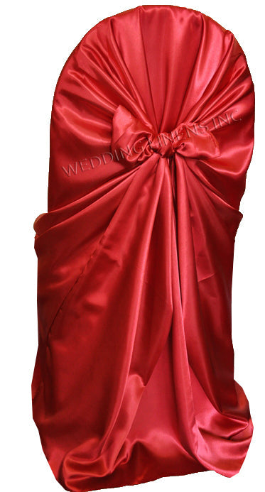 Satin Chair Cover Apple Red