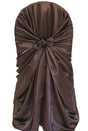 Satin Chair Cover Chocolate