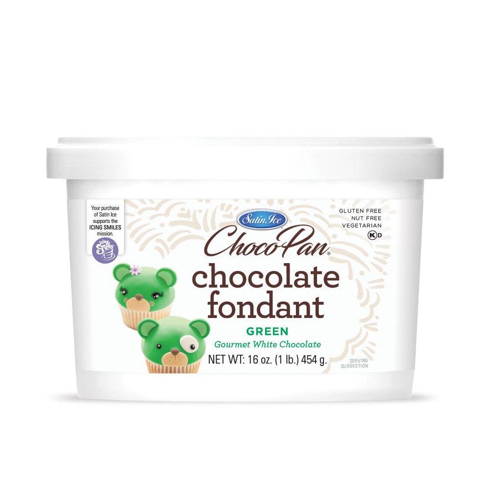Satin Ice ChocoPan Green Covering Chocolate, 1 Lb