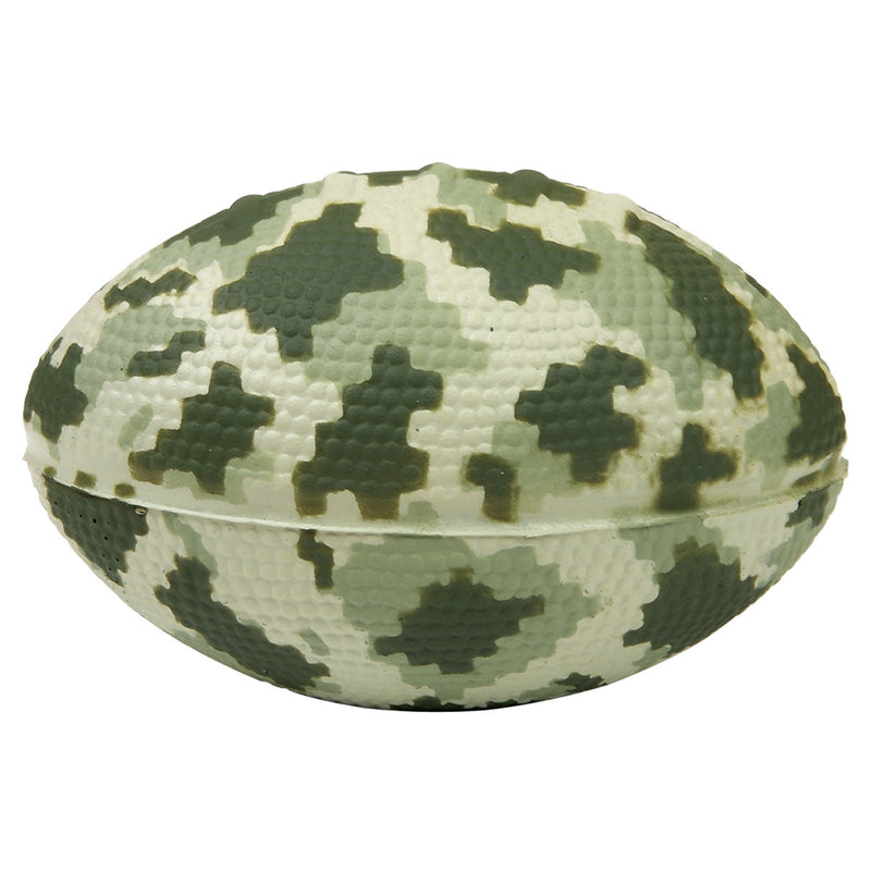 Digi Camo Football Shape Stress Ball