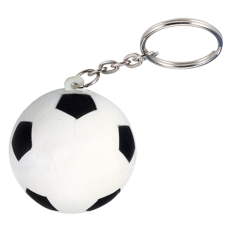 Soccer Ball Shape Stress Ball Keychain