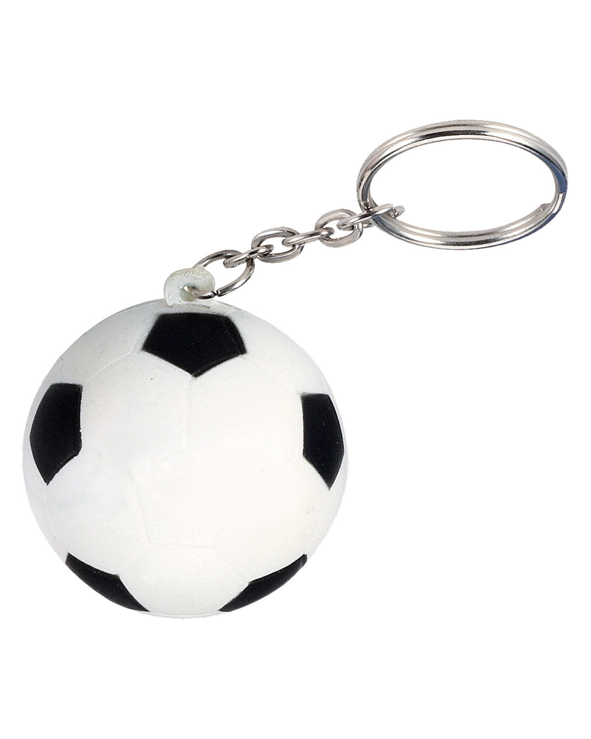 Soccer Ball Shape Stress Ball Keychain