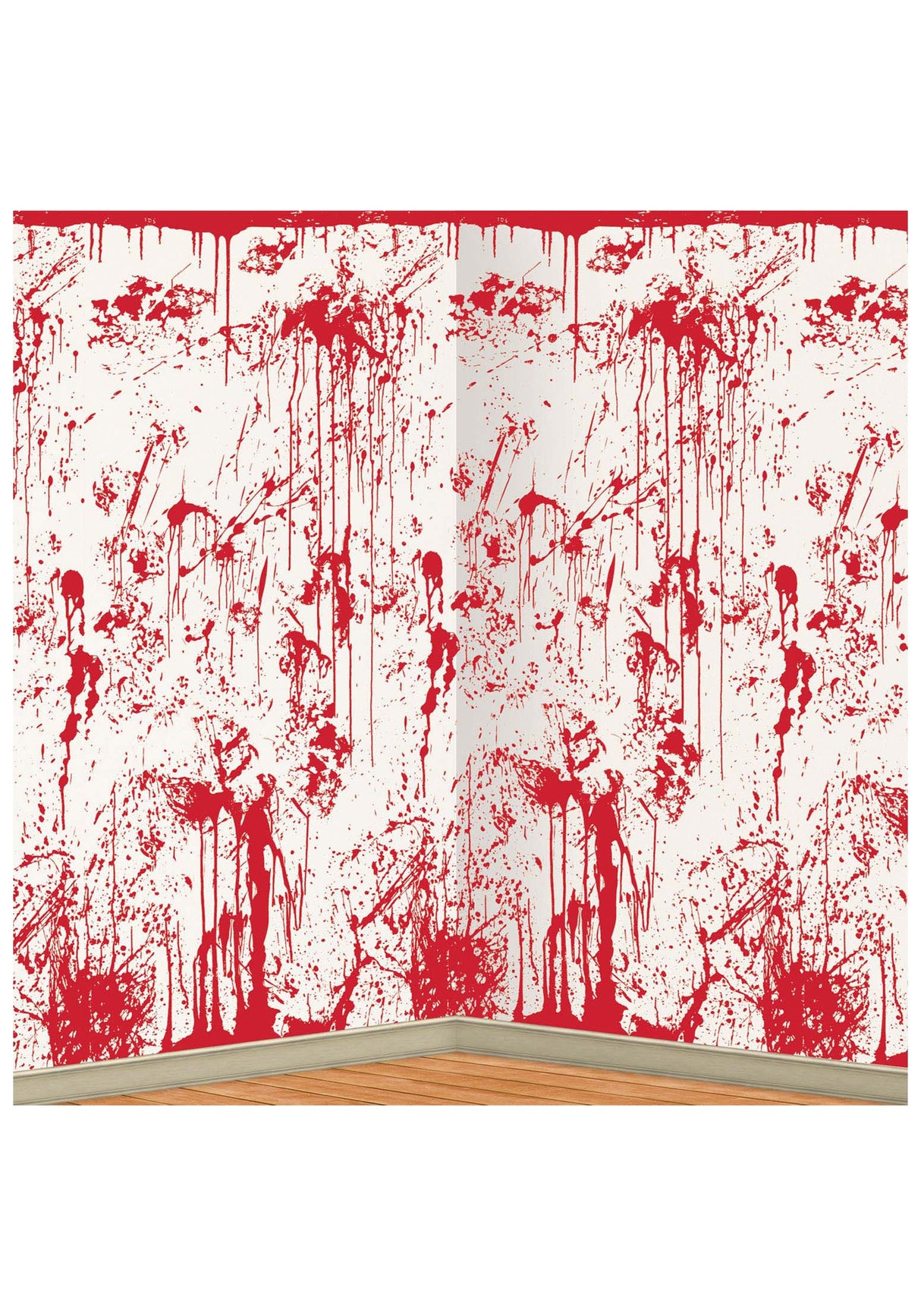 4x30 Bloody Wall Backdrop Halloween Decoration