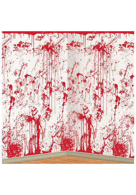 4x30 Bloody Wall Backdrop Halloween Decoration