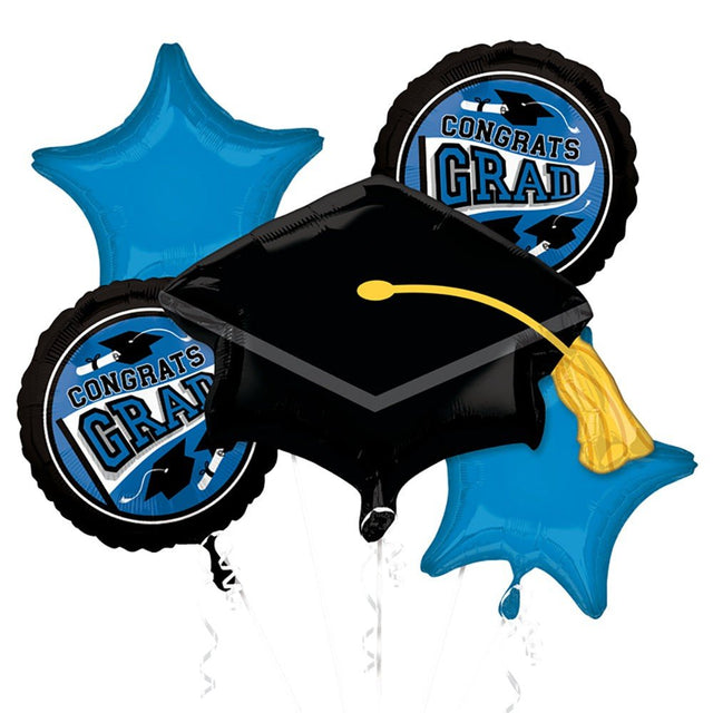 Graduation Balloon Bouquet Blue