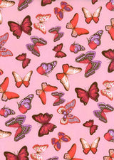 Hologram Polyester Spandex Butterfly Fabric 60"
