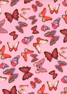 Hologram Polyester Spandex Butterfly Fabric 60"