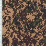 Printed Spandex Brown Black Splatter Camo