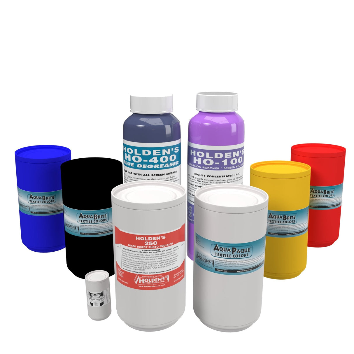 Screen Printing Kit Fabric Screen Printing Ink - Water-Based, Chemicals For Screen Making, Reclaiming, Degreasing (Quarts)