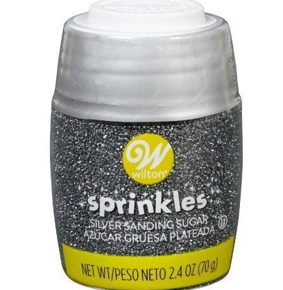 Wilton Metallic Silver Sanding Sugar – 2.4 oz.