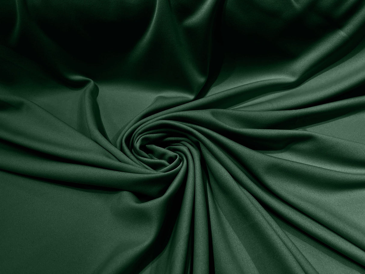 Scuba Double Knit Polyester Fabric - Solid Color, 58/60" Width, 180 GSM (1 Yard)