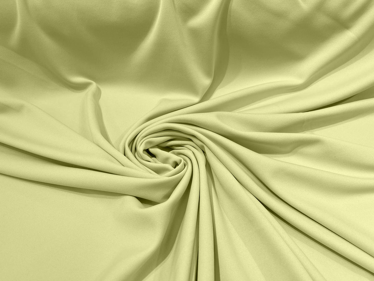 Scuba Double Knit Polyester Fabric - Solid Color, 58/60" Width, 180 GSM (1 Yard)