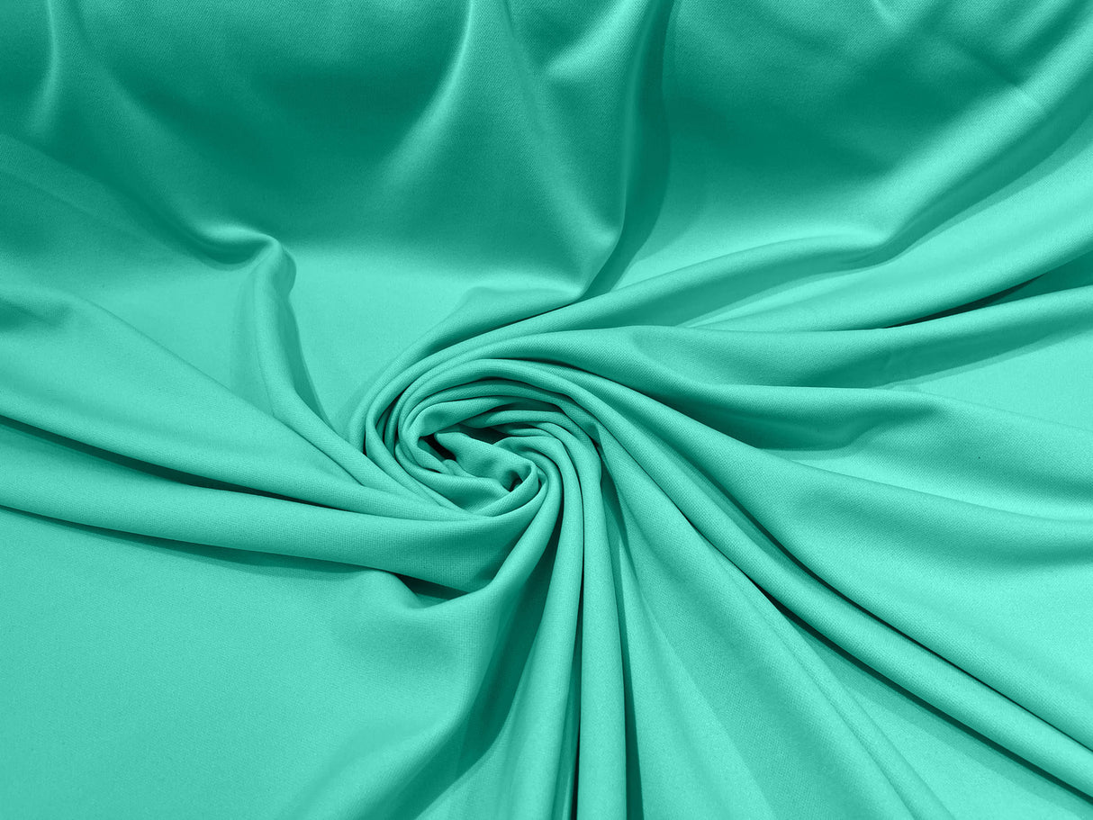 Scuba Double Knit Polyester Fabric - Solid Color, 58/60" Width, 180 GSM (1 Yard)