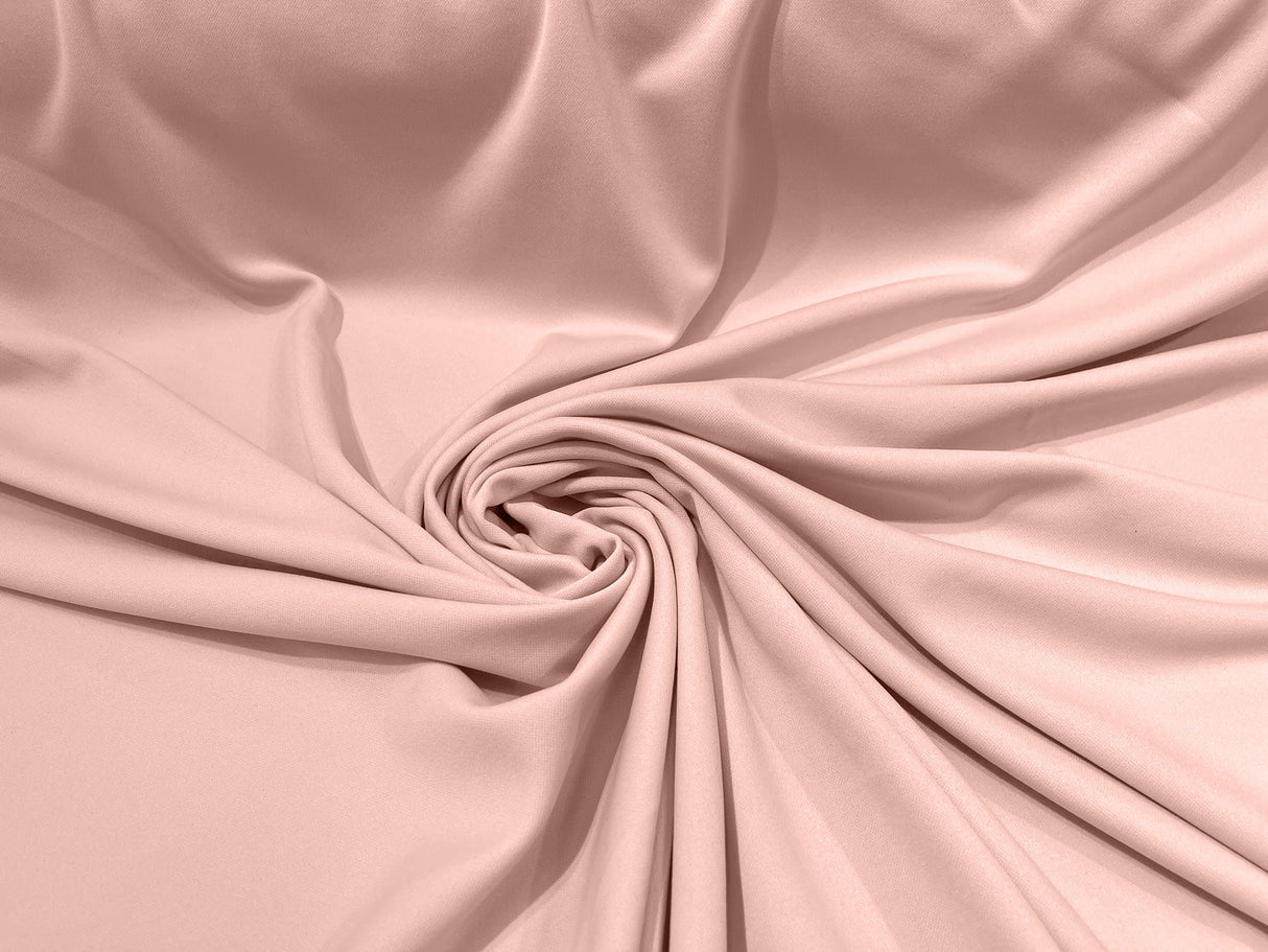 Scuba Double Knit Polyester Fabric - Solid Color, 58/60" Width, 180 GSM (1 Yard)
