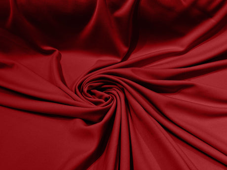 Scuba Double Knit Polyester Fabric - Solid Color, 58/60" Width, 180 GSM (1 Yard)