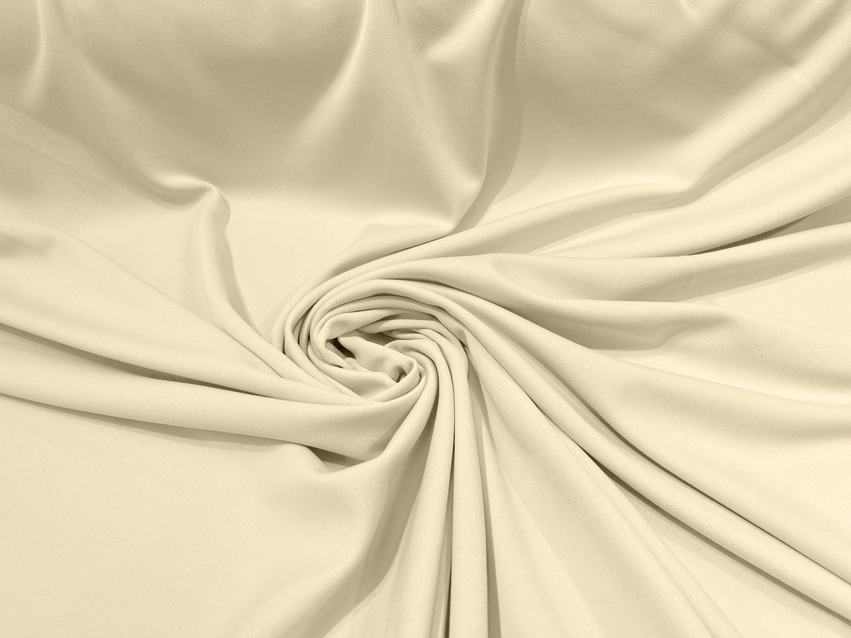 Scuba Double Knit Polyester Fabric - Solid Color, 58/60" Width, 180 GSM (1 Yard)