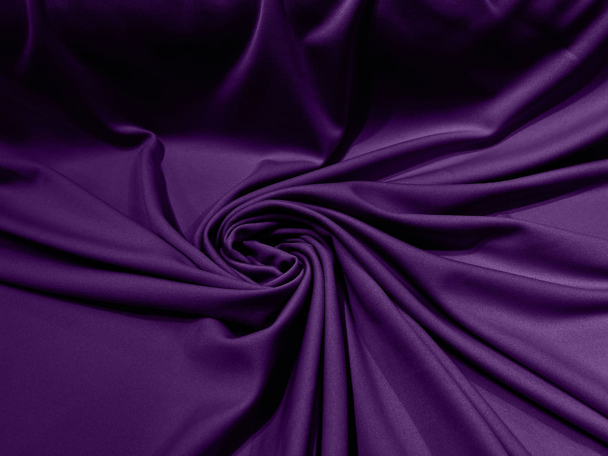 Scuba Double Knit Polyester Fabric - Solid Color, 58/60" Width, 180 GSM (1 Yard)
