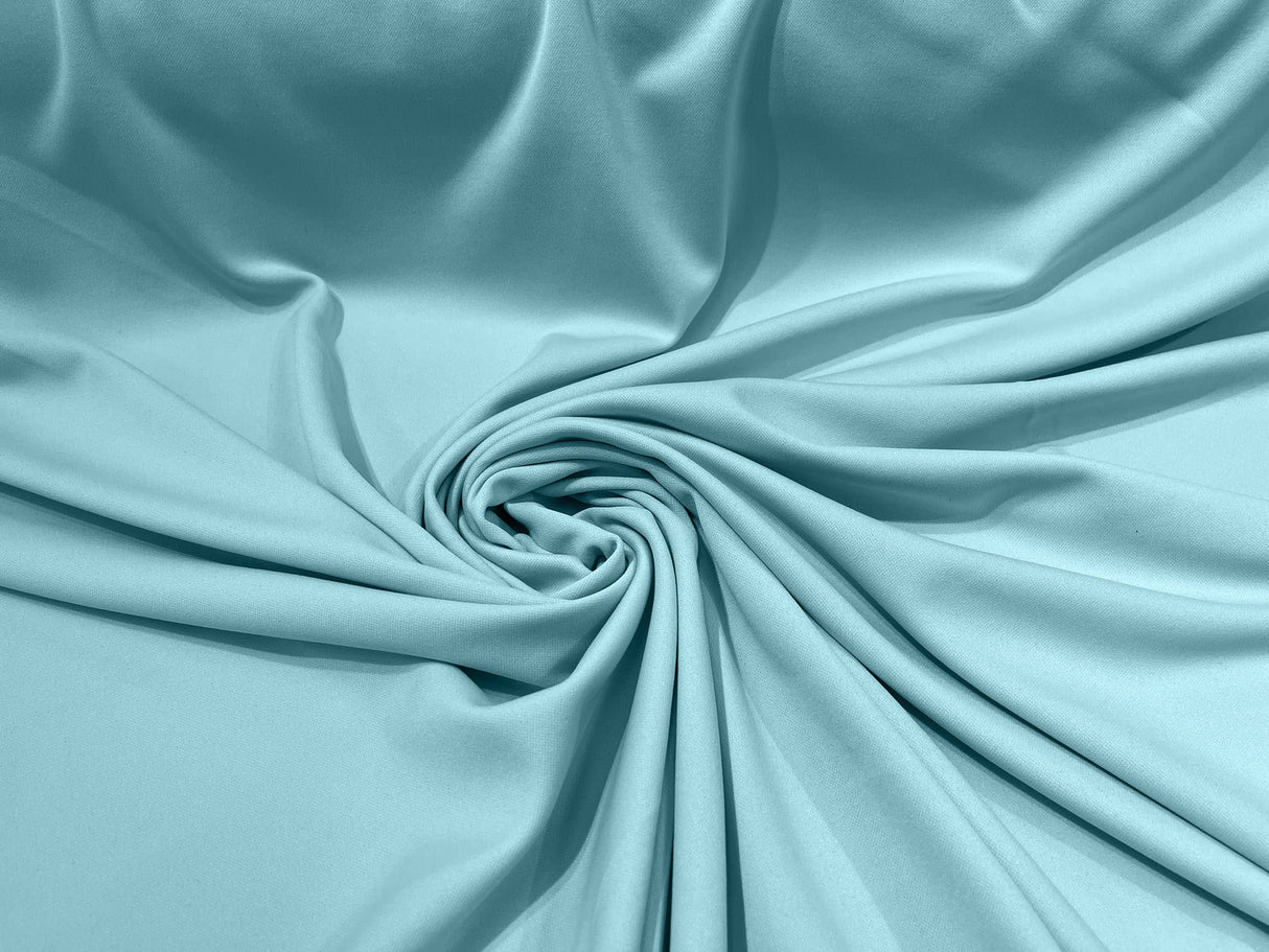 Scuba Double Knit Polyester Fabric - Solid Color, 58/60" Width, 180 GSM (1 Yard)