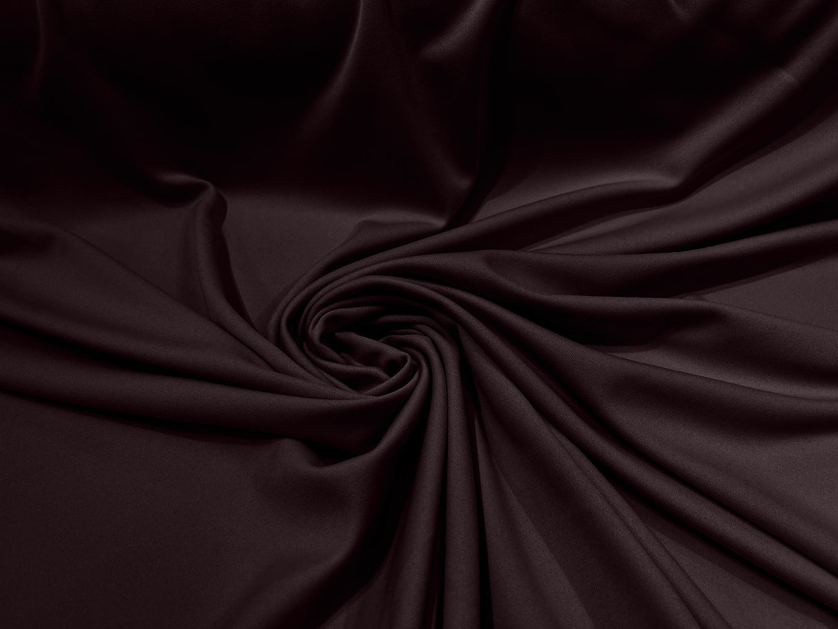 Scuba Double Knit Polyester Fabric - Solid Color, 58/60" Width, 180 GSM (1 Yard)