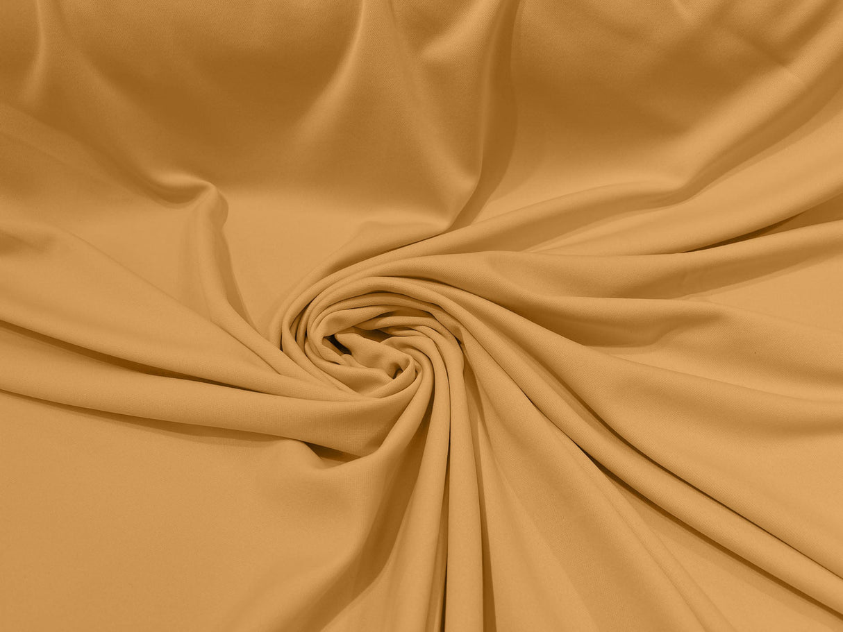 Scuba Double Knit Polyester Fabric - Solid Color, 58/60" Width, 180 GSM (1 Yard)