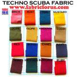 Techno Scuba Fabric - 95% Poly 5% Spandex, 16 Color Set B, 58"/60" Width (50 Yards)