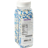 DecoPac Winter Frost Sprinkle Mix Quinsn Jimmies Sprinkles 24 oz. handheld container