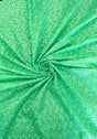 Heavy Eyelet Polyester Cotton Fabric - Seafoam Floral Embroidery, 41"-42" Width