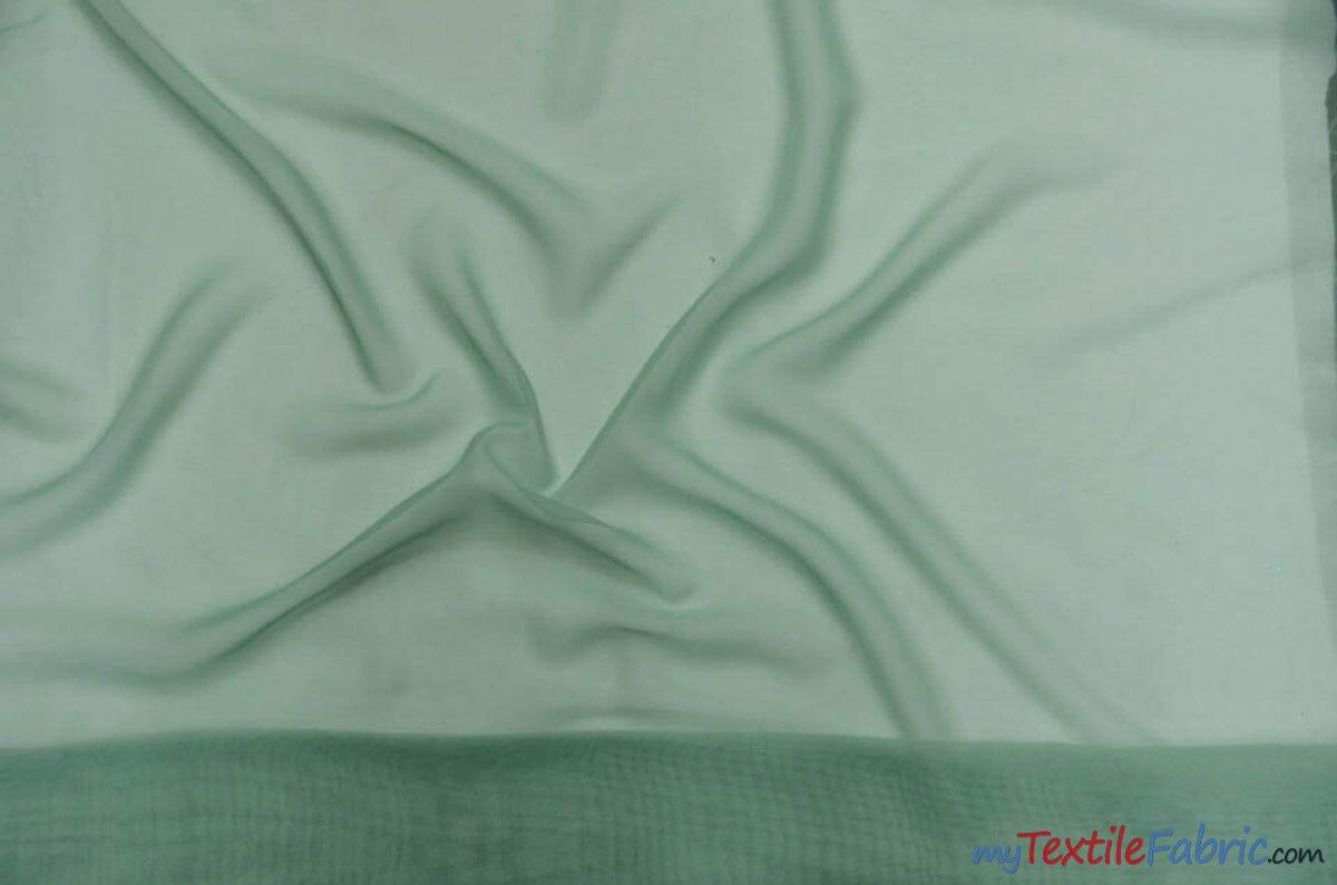 Polyester Chiffon Fabric - Super Soft, Flowy, Sheer, 58/60" Width, 100% Polyester (By The Continuous Yards & Bolts)