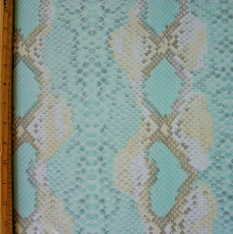 Swim Knit Nylon Lycra Seafoam Python UV Treated