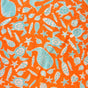Microfiber Boardshort Fabric Sealife on Orange