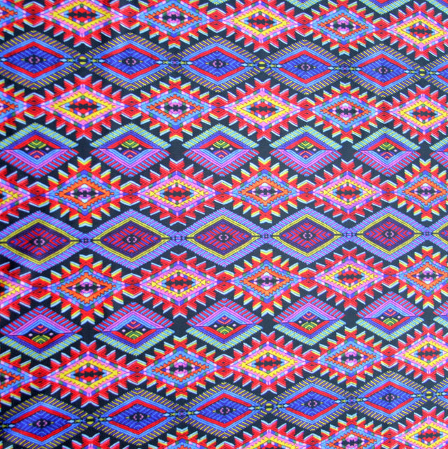 Swim Knit Nylon Lycra Sedona Tribal Print