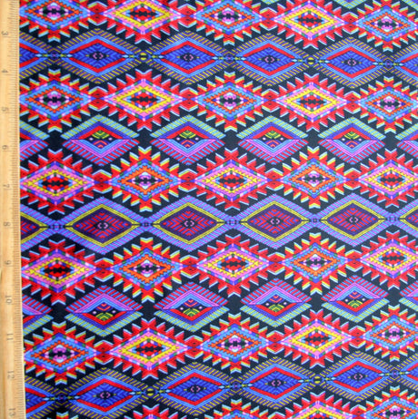 Swim Knit Nylon Lycra Sedona Tribal Print