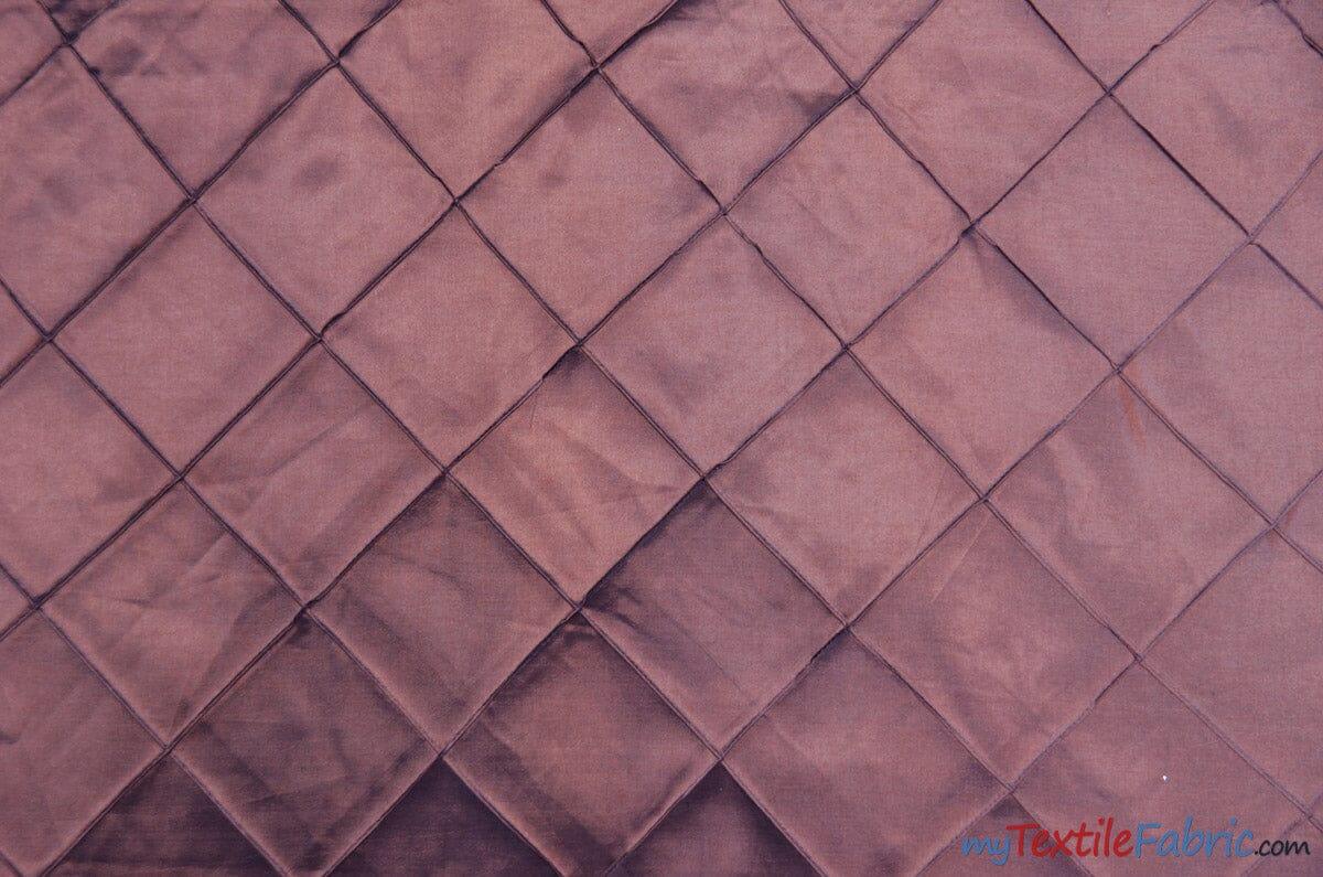 Taffeta Pintuck Fabric - 4" X 4" Diamond Pattern, 58" Width, Multiple Colors (1 Yard)