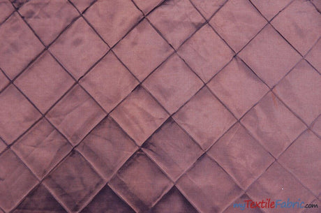 Taffeta Pintuck Fabric - 4" X 4" Diamond Pattern, 58" Width, Multiple Colors (1 Yard)