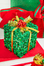 4" Sequin Gift Box Ornament