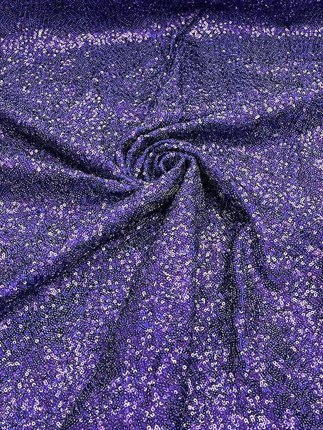 Sequin Spandex Fabric - Iridescent Mini Glitz Sequins, 54" Width (1 Yard)