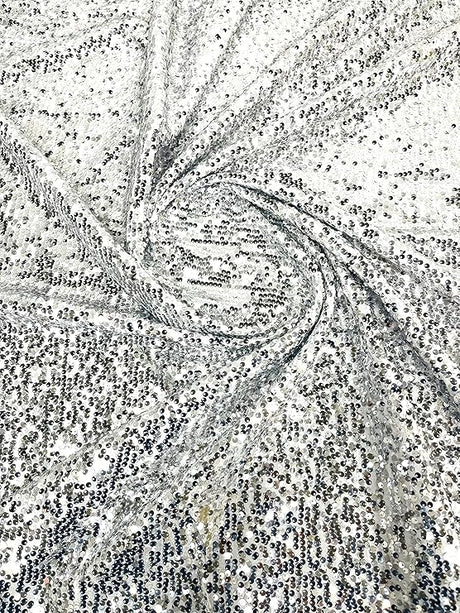 Sequin Spandex Fabric - Iridescent Mini Glitz Sequins, 54" Width (1 Yard)