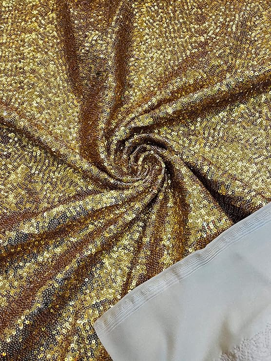 Sequin Spandex Fabric - Iridescent Mini Glitz Sequins, 54" Width (1 Yard)