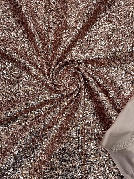 Sequin Spandex Fabric - Iridescent Mini Glitz Sequins, 54" Width (1 Yard)