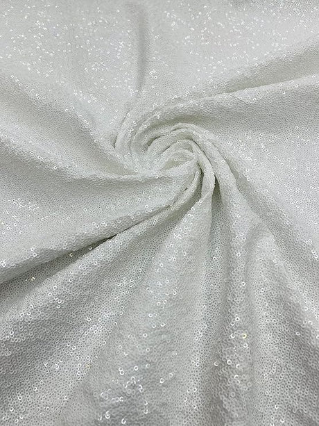 Sequin Spandex Fabric - Iridescent Mini Glitz Sequins, 54" Width (1 Yard)