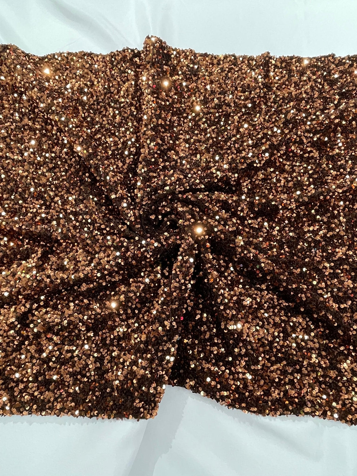 All-Over 5Mm Shiny Sequins Stretch Velvet Fabric - Sequins On Velvet, 54" Width (1 Yard)