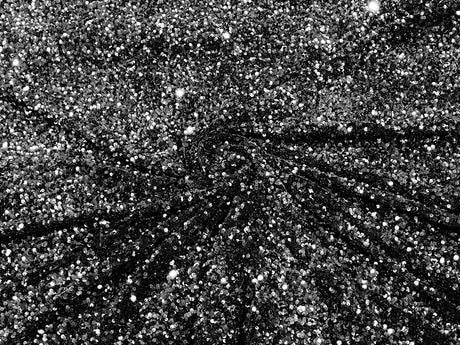 All-Over 5Mm Shiny Sequins Stretch Velvet Fabric - Sequins On Velvet, 54" Width (1 Yard)
