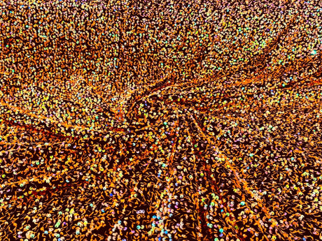 All-Over 5Mm Shiny Sequins Stretch Velvet Fabric - Sequins On Velvet, 54" Width (1 Yard)