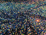 All-Over 5Mm Shiny Sequins Stretch Velvet Fabric - Sequins On Velvet, 54" Width (1 Yard)