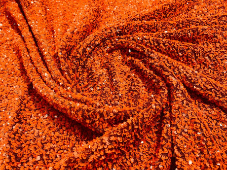 All-Over 5Mm Shiny Sequins Stretch Velvet Fabric - Sequins On Velvet, 54" Width (1 Yard)