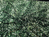 All-Over 5Mm Shiny Sequins Stretch Velvet Fabric - Sequins On Velvet, 54" Width (1 Yard)