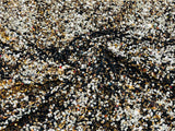 All-Over 5Mm Shiny Sequins Stretch Velvet Fabric - Sequins On Velvet, 54" Width (1 Yard)