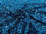 All-Over 5Mm Shiny Sequins Stretch Velvet Fabric - Sequins On Velvet, 54" Width (1 Yard)