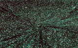 All-Over 5Mm Shiny Sequins Stretch Velvet Fabric - Sequins On Velvet, 54" Width (1 Yard)