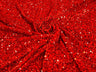 All-Over 5Mm Shiny Sequins Stretch Velvet Fabric - Sequins On Velvet, 54" Width (1 Yard)